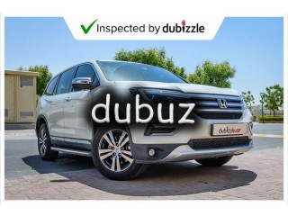 
                            
                            AED1257/month | 2017 Honda Pilot AWD 3.5L | Full Honda Service History | Warranty | 8 Seater | GCC
                            
                        