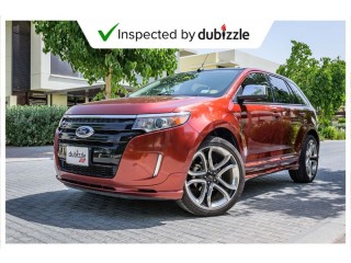  AED1144/month | 2014 Ford Edge T Sport 2.7L | Full Ford Service History | GCC Specs 