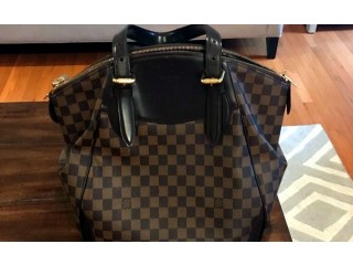 
                        Authentic Louis Vuitton Damier Ebene Canvas Verona MM Bag                                            