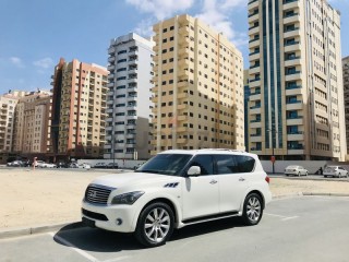  ORIGINAL PAINT INFINITI QX80 (5.6 V8 4WD) MODEL 2014 GCC SPECS TOP RANGE 360 CAMERA RADAR SUNROOF 