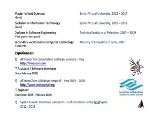 
                        مهندس معلوماتية IT                                            