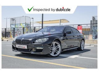 
                            
                            AED1910/month | 2015 BMW 640i Gran Coupe 3.0L | Full BMW Service History | GCC Specs
                            
                        