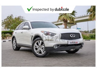
                            
                            AED1494/month | 2017 Infiniti QX70 3.7L | Full Infiniti service history | GCC specs
                            
                        
