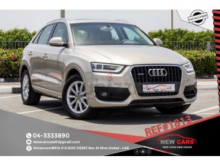 
                            
                            AUDI Q3 2.0 L FULL OPTION - 2013 - GCC - 855 AED/MONTHLY - 1 YEAR WARRANTY UNLIMITED KM
                            
                        