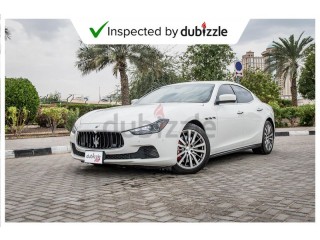 
                            
                            AED 1344/month | 2014 Maserati Ghibli S 3.0L | Full service history | GCC specs
                            
                        