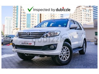 
                            
                            AED1560/month | 2013 Toyota Fortuner SR5 2.7L | Full Service History | 7 Seater | GCC Specs
                            
                        