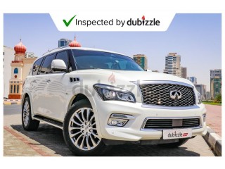 
                            
                            AED2913/month | 2016 Infiniti QX80 5.6L | Full Infiniti Service History | 8 Seater | GCC Specs
                            
                        