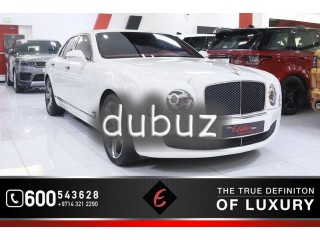 
                            
                            *2016 MULSANNE SPEED !! FULLY LOADED *GCC* FSH !! REFRIGERATOR I DIAMOND STITCH I LUXURY COMPARTMENT
                            
                        
