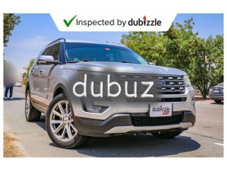 
                            
                            AED1557/month | 2017 Ford Explorer Limited 3.5L | Full Ford Service | Warranty | 7 Seater | GCC
                            
                        