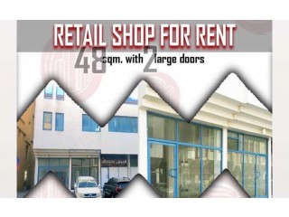 
                        retail shop for rent in mussaffa ,shabiya  11 with 48sqm with large 2 door .                                            