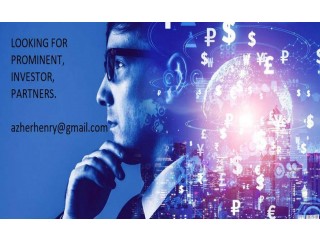 
                        LOOKING FOR PROMINENT INVESTOR/PARTNERS NEEDED                                            