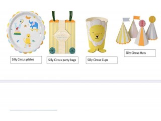 
                        Meri Meri Silly Circus party theme wholesale price                                            