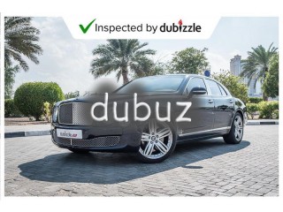 
                            
                            AED7117/month | 2014 Bentley Mulsanne 6.8L | Full Bentley Service History | GCC Specs
                            
                        