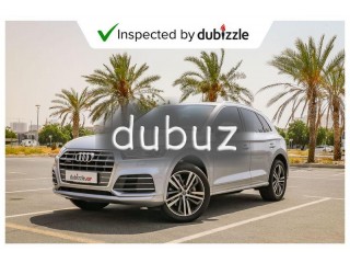 
                            
                            AED2620/month | 2018 Audi Q5 45TFSI S-Line 2.0L | Full Audi Service History | Warranty + Service
                            
                        
