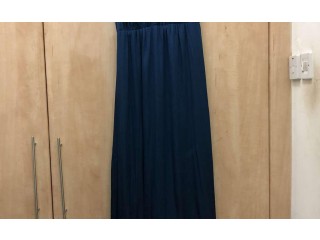 New unused dress , satin  , dark turquoise , size : M-L