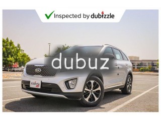 
                            
                            AED787/month | 2017 Kia Sorrento 3.3L | Full Kia Service History | 7 Seater GCC Specs
                            
                        
