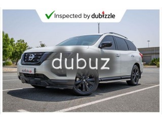 
                            
                            AED1650/month | 2019 Nissan Pathfinder SV Midnight Edition 3.5L | Full Nissan Service | Warranty
                            
                        