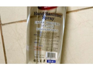 
                        hand spry sanitizer                                            