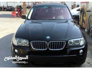 
                        bmw x3– 3.0i black 6 cylinder full option GCC accident free                                            