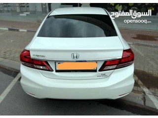 
                        Honda Civic 1.8 i-VTEC, 2014 MODEL, GCC Specs, White Color.                                            