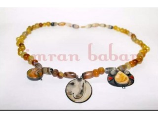 ALLAH Mohammed and Ali naturally written on antique aqeeq